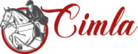 Cimla Equestrian Landscape Logo REVERSED